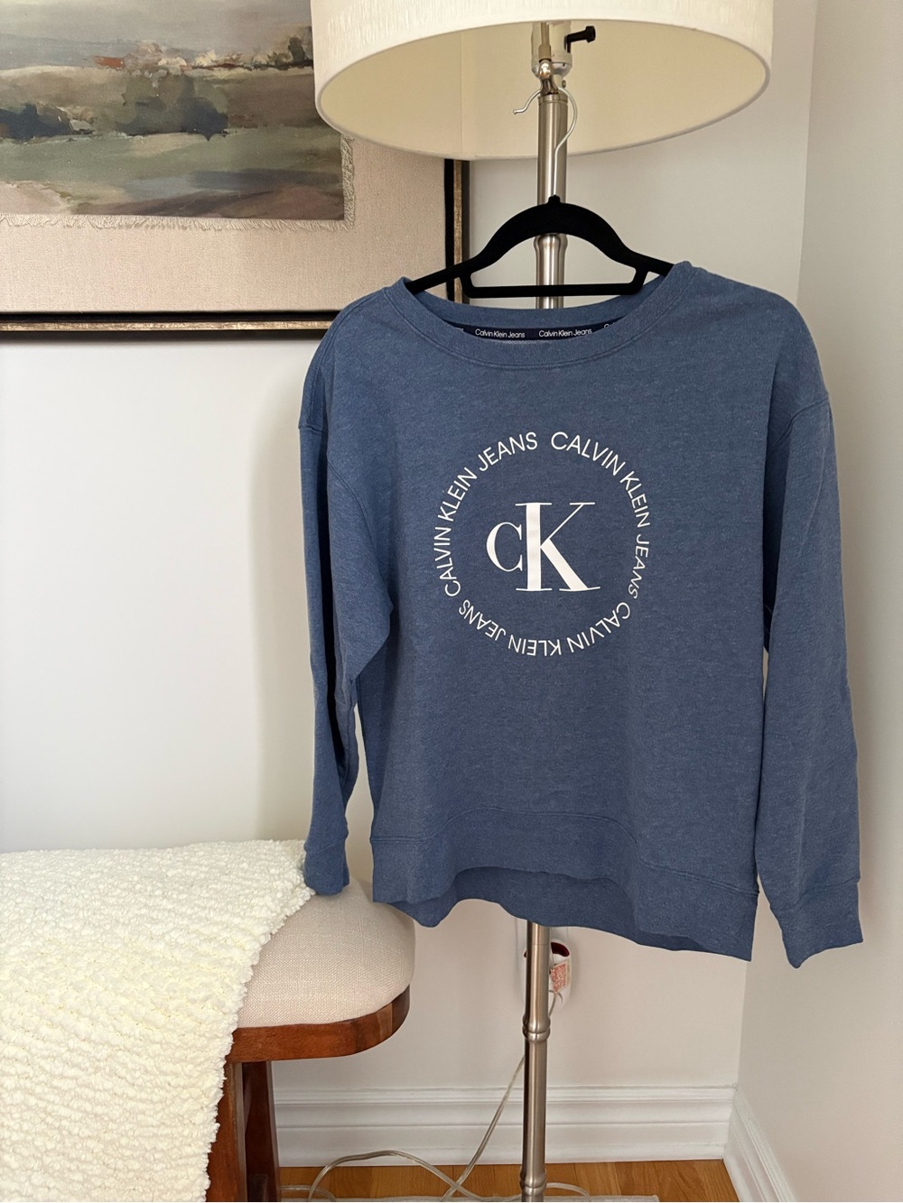 Calvin Klein Blue Logo Sweatshirt
